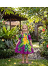 Hand Painted Rayon Kids Dress